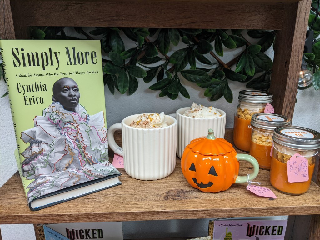 Pretty Okay Candles Display showing mugs and candles in mason jars