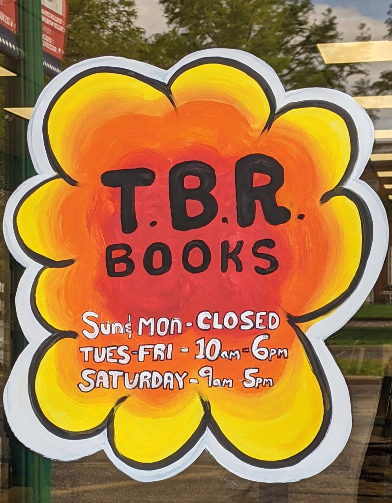 TBR Books window decal