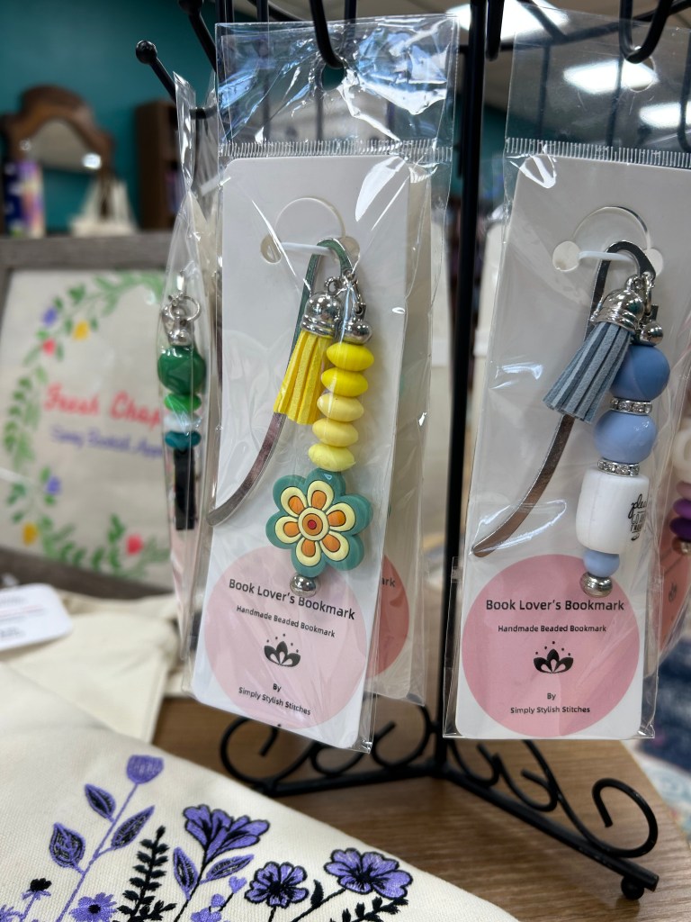 Simply Stylish Stitches display book marks