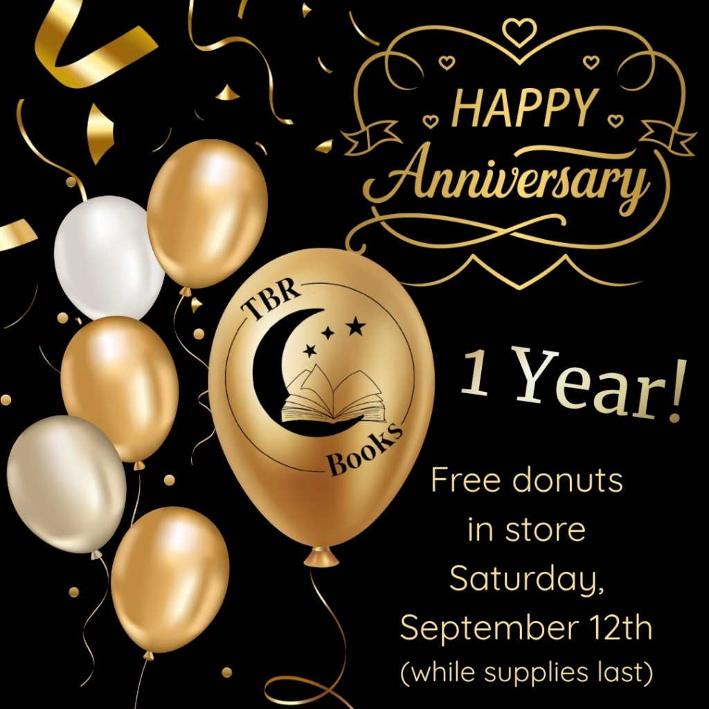 Happy Anniversary! 1 Year! Free donuts in store Saturday, September 12th (while supplies last)